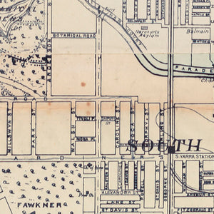 Whitehead's Map of Melbourne & Suburbs