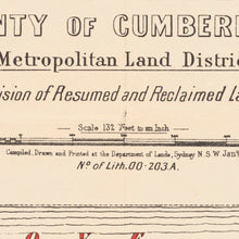 Load image into Gallery viewer, Long Cove, Leichhardt: Plan of Suburban Portions Nos. 241 to 336