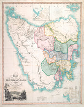 Load image into Gallery viewer, Chart of Van Dieman&#39;s Land, Compiled from the most Authentic Documents Extant. London, 1833