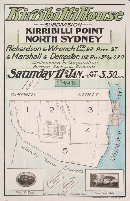 Kirribilli House Subdivision - Kirribilli Point, North Sydney