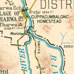 Feature Map of the Federal Capital Territory of the Commonwealth of Australia