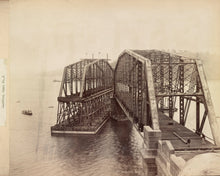 Load image into Gallery viewer, Hawkesbury River Railway Bridge Construction, 1889