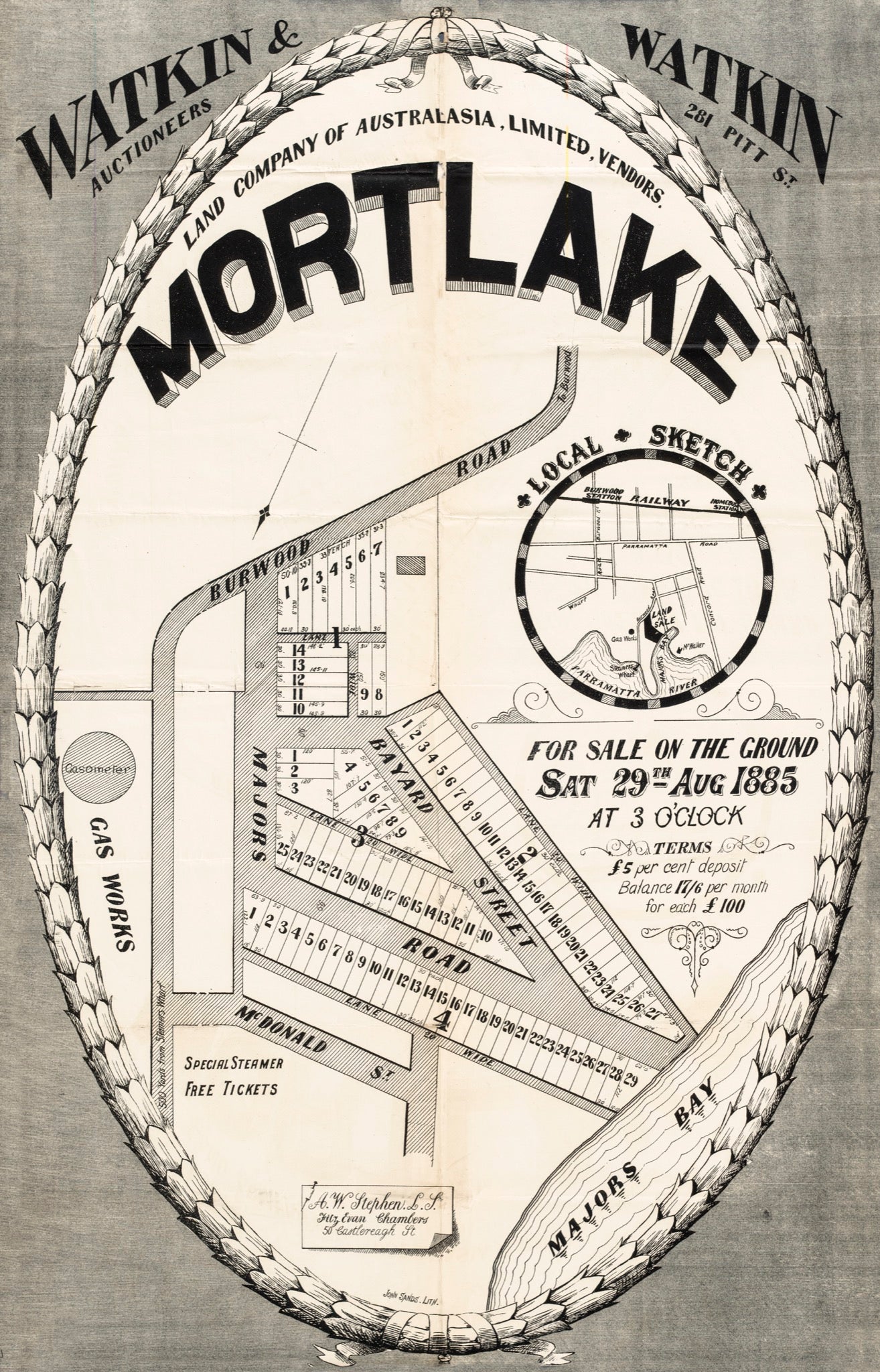 Mortlake - for sale on the ground