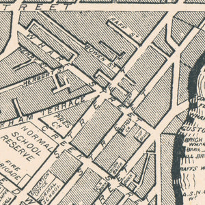 Street Plan of Brisbane, circa 1880