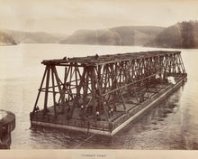 Load image into Gallery viewer, Hawkesbury River Railway Bridge Construction, 1889