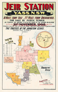 Jeir Station, Yass N.S.W., 1908