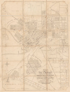 Map of City of Melbourne including the Municipalities of Emeral Hill & Collingwood