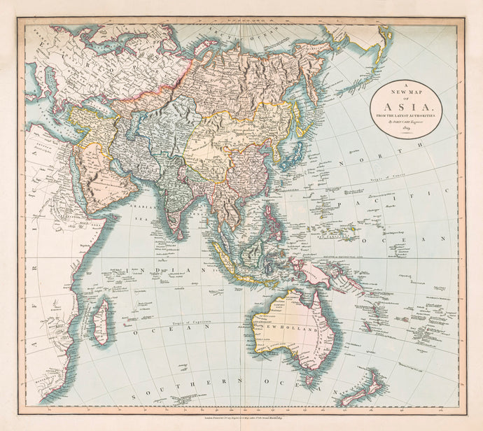 A New Map of Asia, 1819