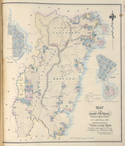 Map of the County of St. Vincent