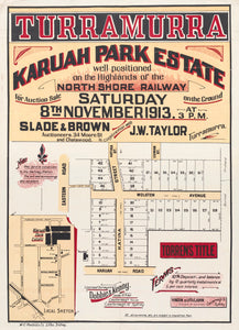 Turramurra Karuah Park Estate well positioned on the Highlands of the North Shore Railway