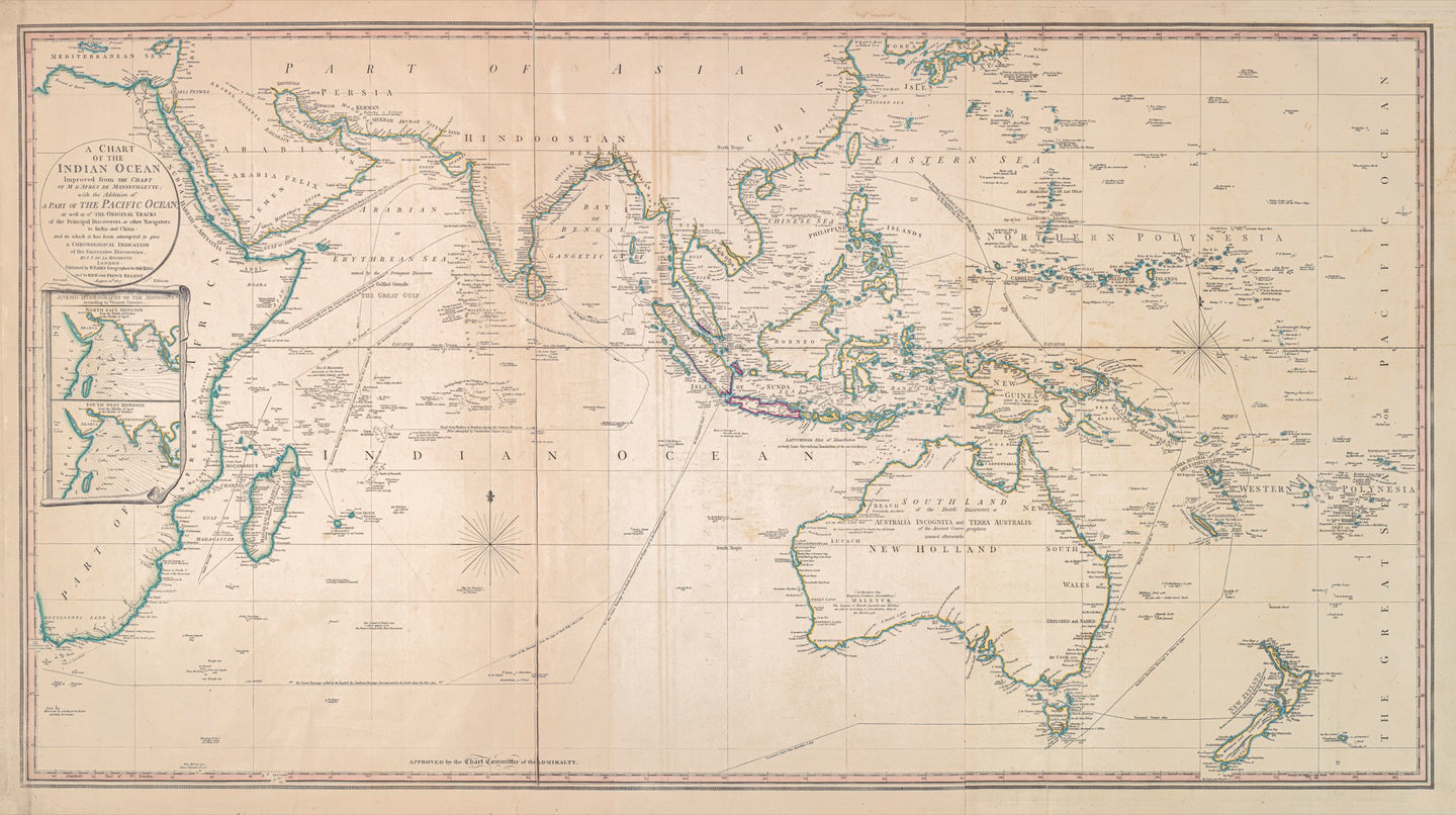 A Chart of the Indian Ocean, 1817