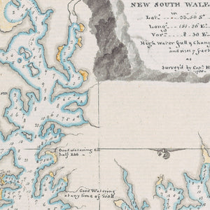 Plan of Port Jackson, coast of New South Wales... as survey'd by Cap'n. Hunter 1788