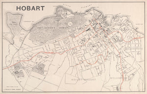 Hobart - Walch Tram Map