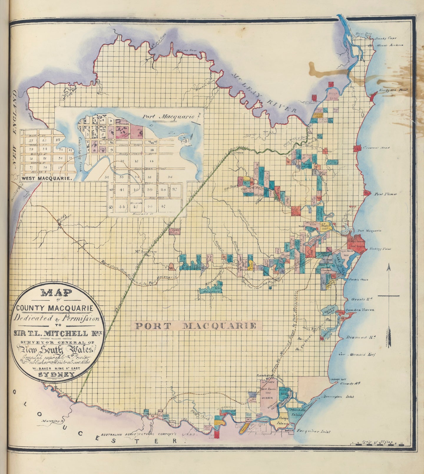 Map of County Macquarie