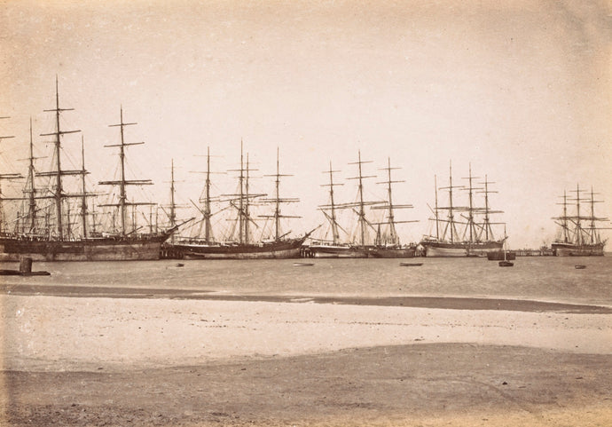 Shipping at Pier, in Hobson's Bay, Port Melbourne