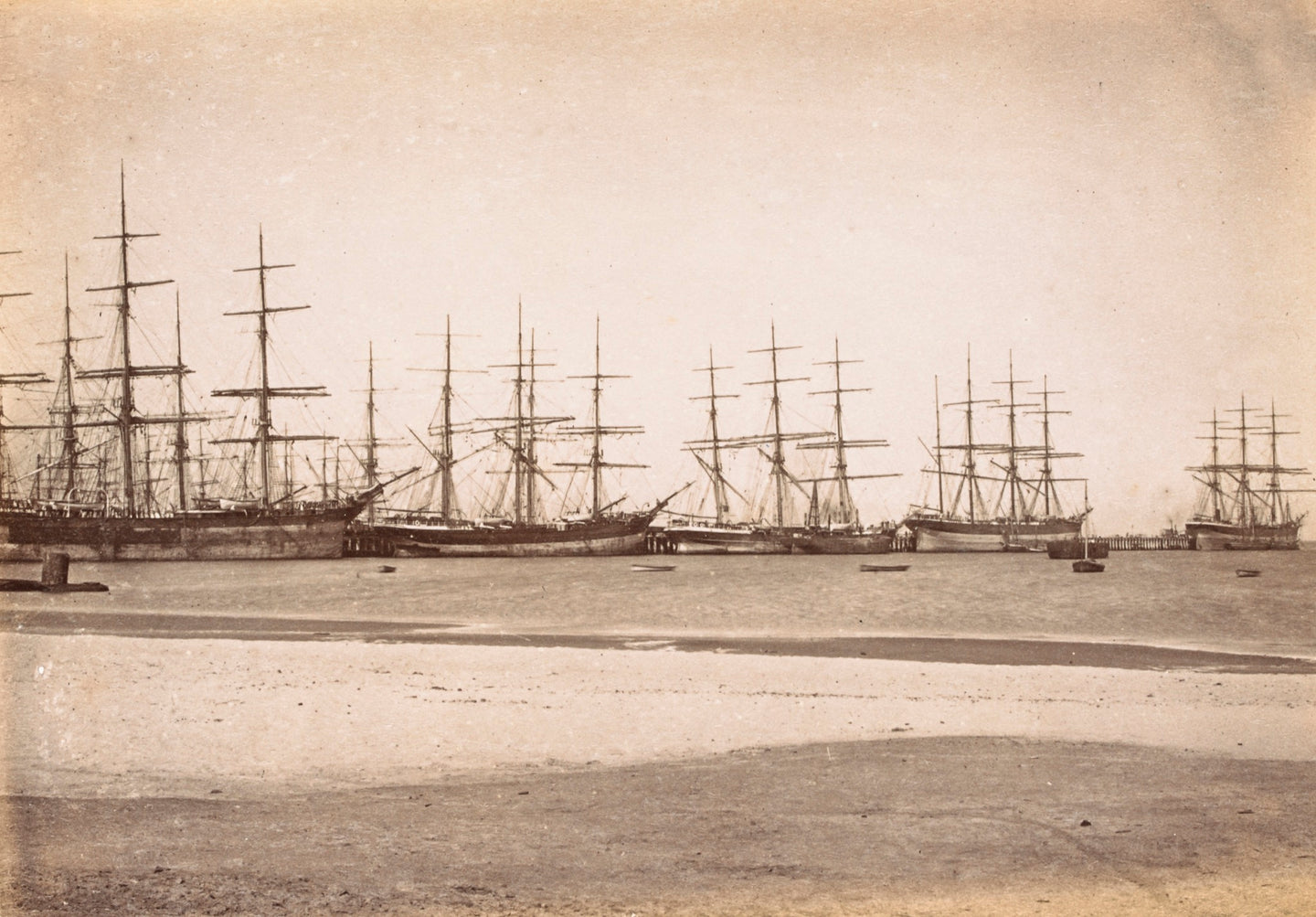 Shipping at Pier, in Hobson's Bay, Port Melbourne