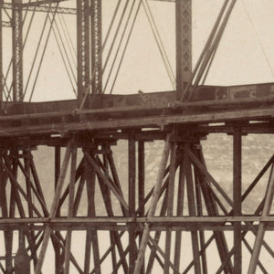 Hawkesbury River Railway Bridge Construction, 1889