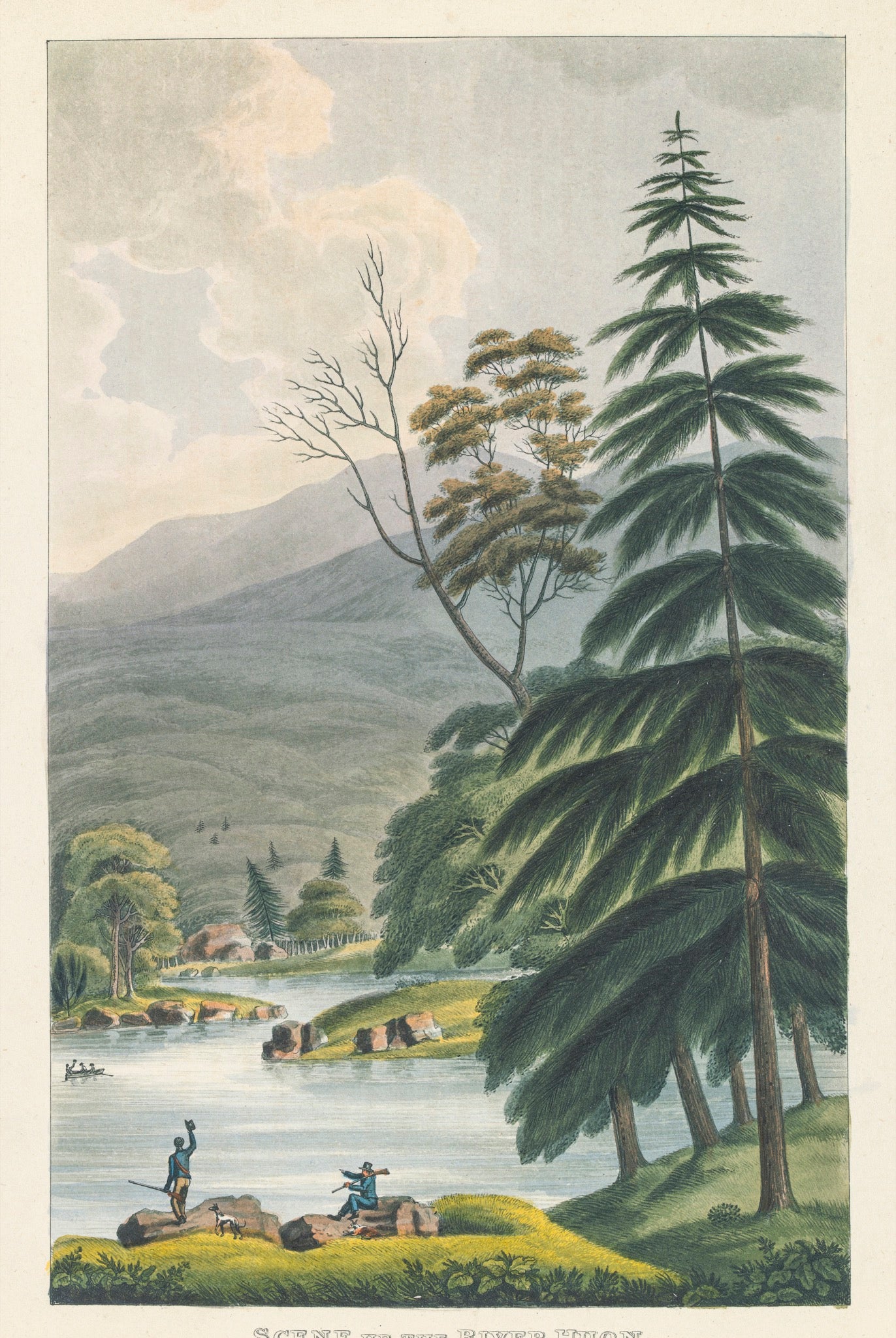 Scene up the River Huon, Van Diemen's Land