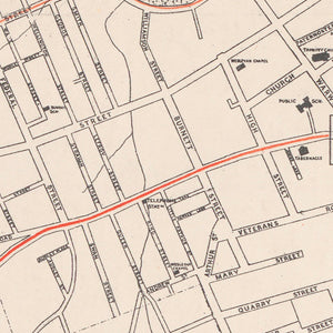 Hobart - Walch Tram Map