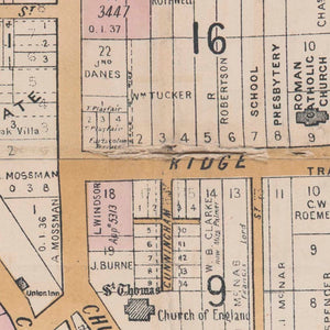 Map of St Leonards on the North Shore - Parish of Willoughby