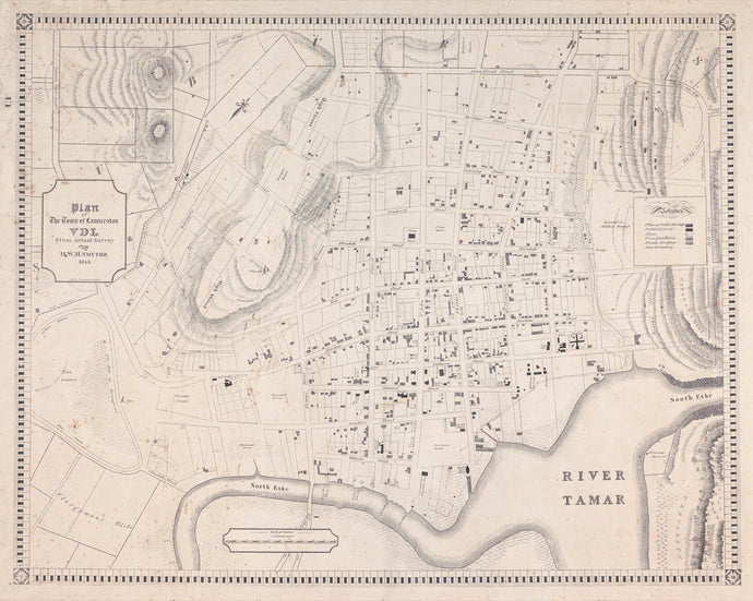 Plan of the Town of Launceston VDL from Actual Survey