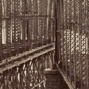 Hawkesbury River Railway Bridge Construction, 1889