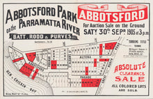 Load image into Gallery viewer, Abbotsford Park on the Parramatta River: Absolute Clearance Sale, 1905