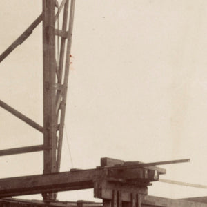 Hawkesbury River Railway Bridge Construction, 1889