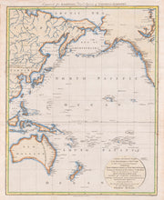 Load image into Gallery viewer, A New &amp; Accurate Chart of the Discoveries of Capt&#39;n Cook &amp; other Later Circumnavigatiors, 1794