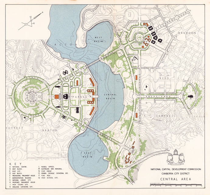 National Capital Development Commission: Canberra City District Central Area, 1959