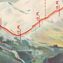 Load image into Gallery viewer, Section Map of the Motor Road to Mt. Kosciusko