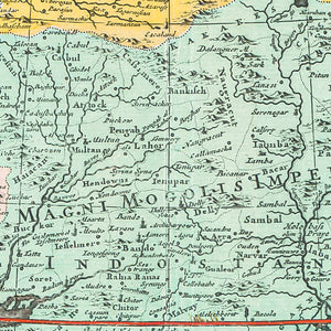 Map: 'Most exact delineation of Asia, in the major regions, and the other provinces, etc', 1702