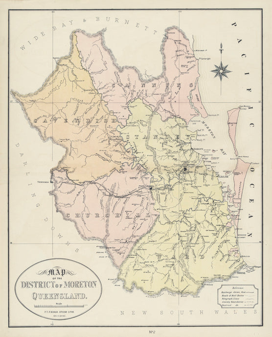 Map of the District of Moreton