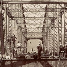 Load image into Gallery viewer, Hawkesbury River Railway Bridge Construction, 1889