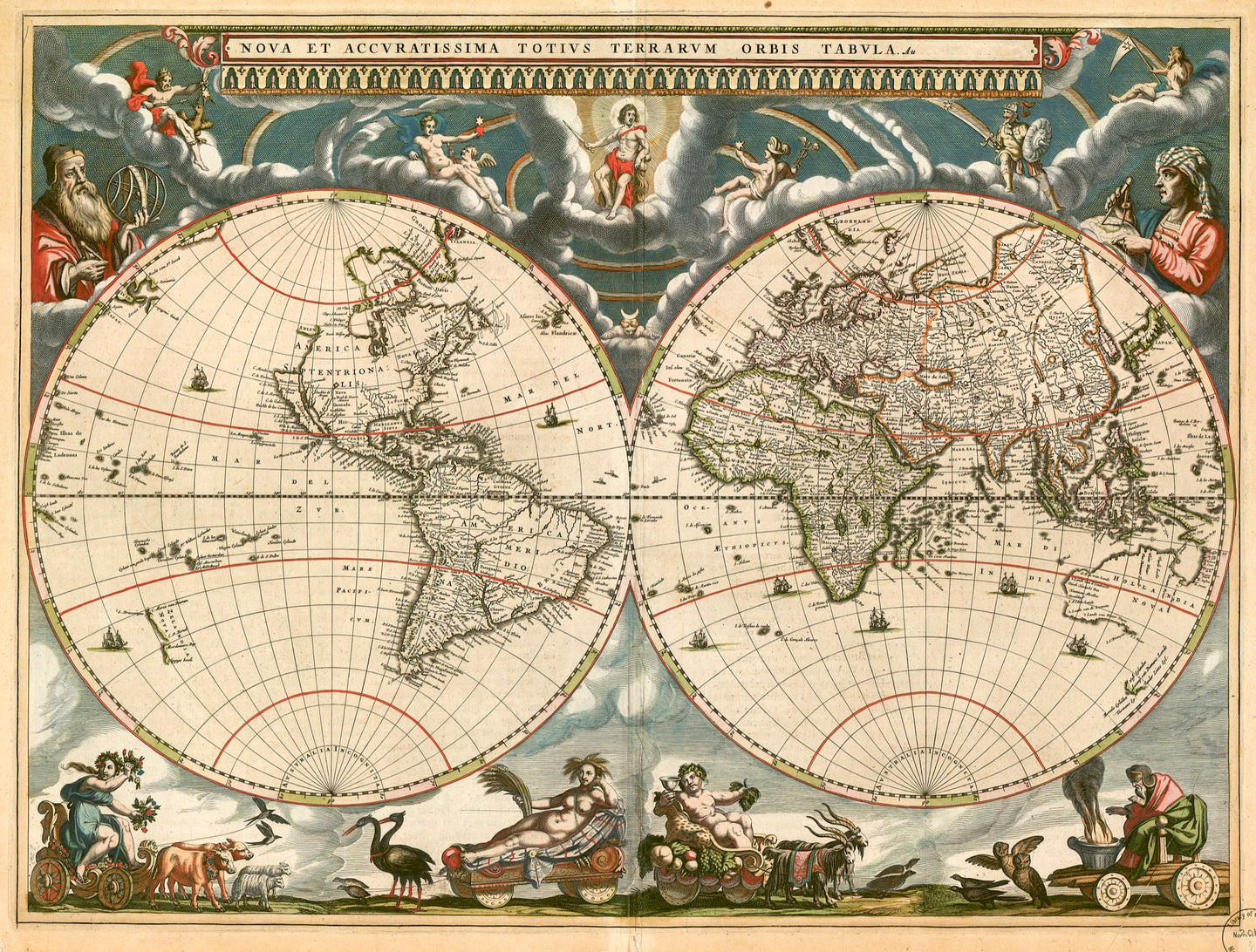 Nova et accuratissima totius terrarum orbis tabula