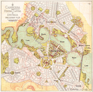 Canberra, Federal Capital of Australia: Preliminary Plan, 1913