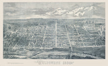 Load image into Gallery viewer, Melbourne 1880 - bird&#39;s-eye view