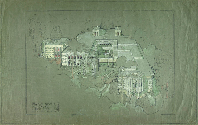 'The Cloisters' Perspective, Walter Burley Griffin, 1927