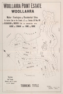 Point Piper - Woollahra Point Estate - Water Frontages & Residential Sites