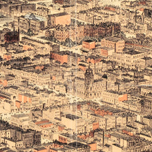 Load image into Gallery viewer, Melbourne 1882 - bird&#39;s-eye View