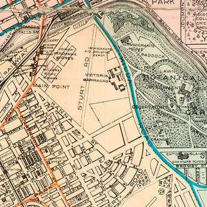 Sands & McDougall's Tramway Map of Melbourne and Suburbs