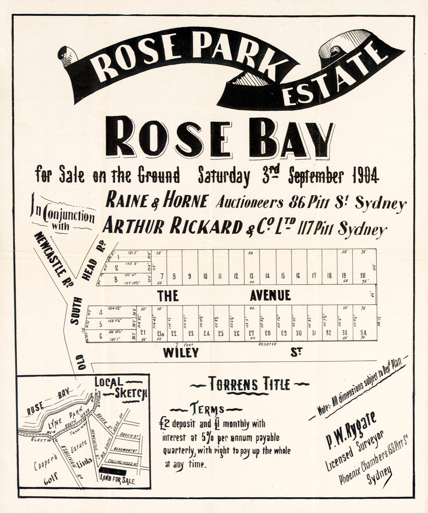 Rose Park Estate, Rose Bay