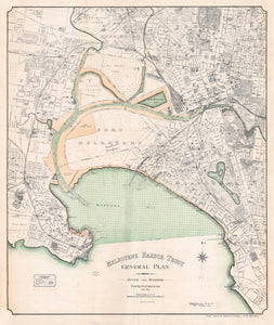 Melbourne Harbor Trust General Plan shewing River and Harbor Improvements