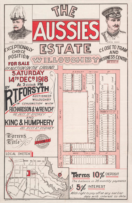 The Aussies Estate Willoughby - Exceptonally choice position, close to tram and business centre