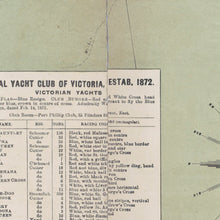 Load image into Gallery viewer, Yachting and Excursion Map of Port Phillip and the Surrounding Country