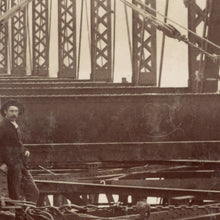 Load image into Gallery viewer, Hawkesbury River Railway Bridge Construction, 1889