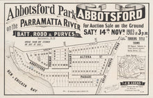 Load image into Gallery viewer, Abbotsford Park on the Parramatta River, 1903