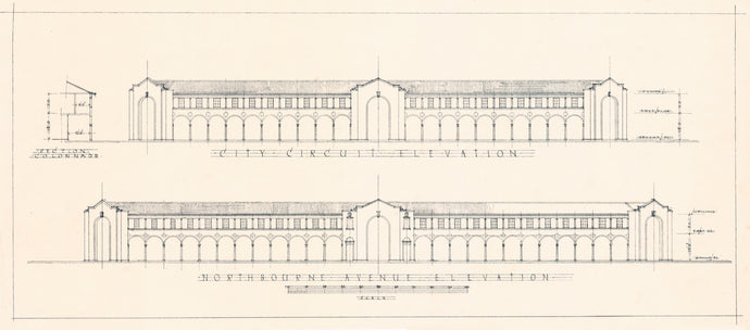 Melbourne and Sydney Building City Circuit Elevation, 1927