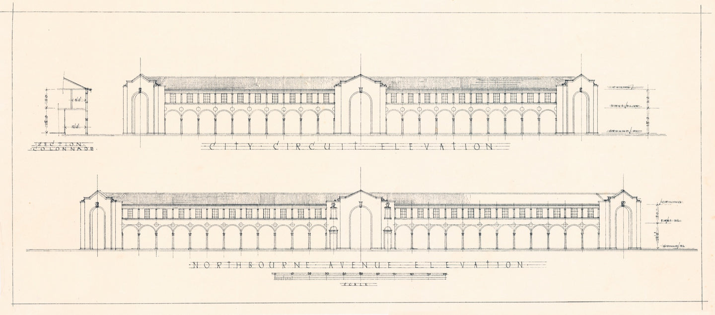 Melbourne and Sydney Building City Circuit Elevation, 1927