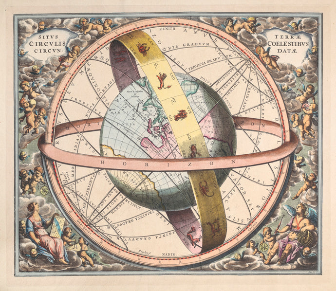 'Earth surrounded by the Heavens' Sitvs terrae circvlis coelestibvs circvndatae